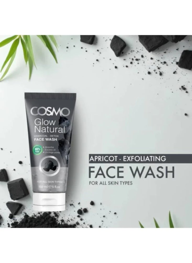 كوزمو غسول الوجه للتخلص من السموم بالفحم الطبيعي 150 مل - Image 2