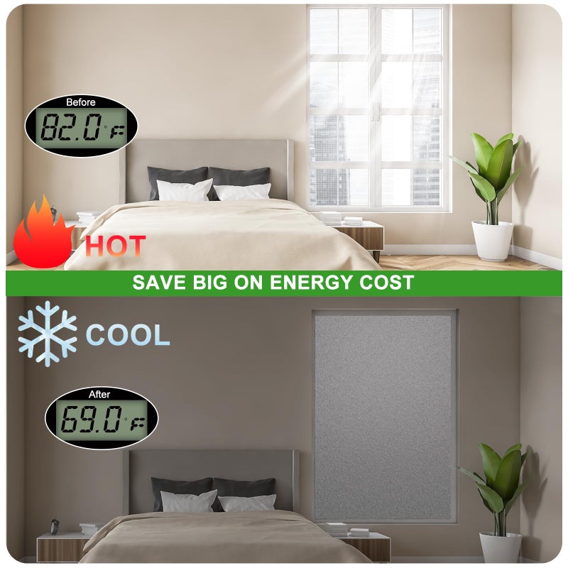 AGHITG Reflective Insulation Sheet, Window Insulation for Winter, Aluminum Foil Cotton Layer for Keep Warm, 59"ï¼ˆW) x 99"Window Insulation Kit - Image 5