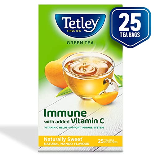 Tetley Green Tea Reviving Mango, 25 Tea Bag - Image 2
