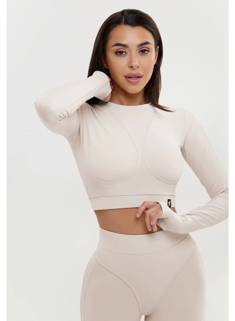 Bona Fide Bona Fide Workout Tops for Women - Short/Long Sleeve Compression Shirt - Breathable Tight Crop Top for Gym, Running, Yoga