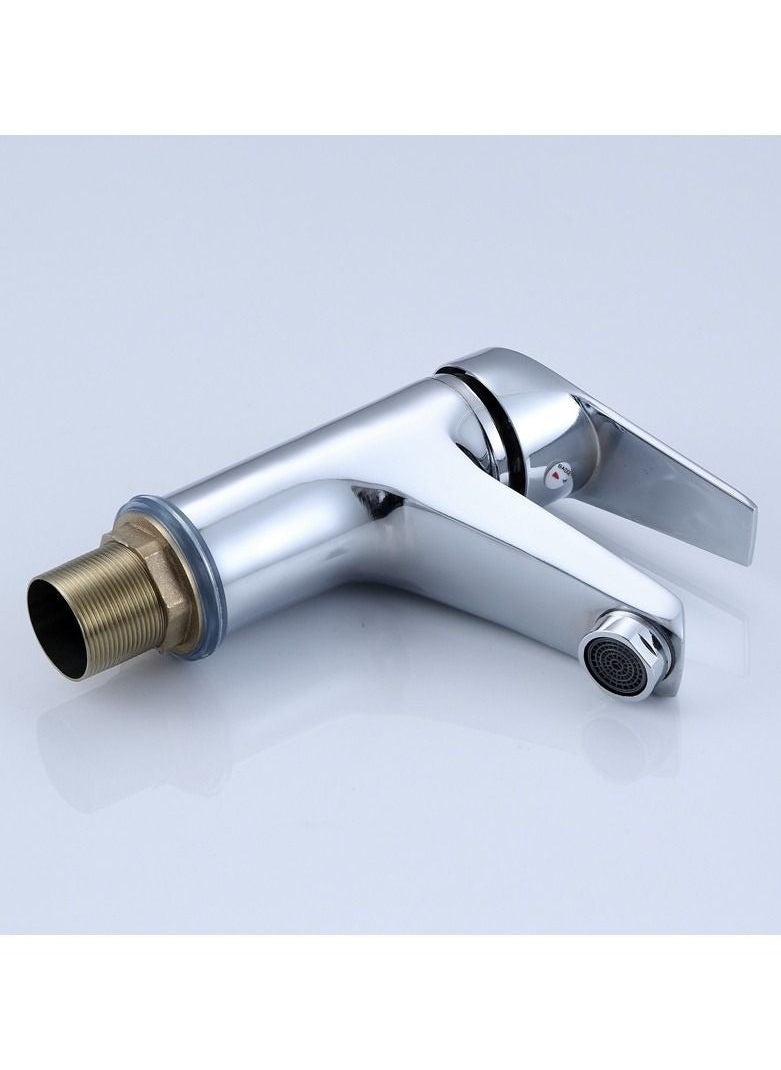 xozgdovg Puality Stainless Steel Basin Faucet With Single Handle And Single Hole Hot And Cold Control, Suitable For Bathroom Washbasin  - Image 3