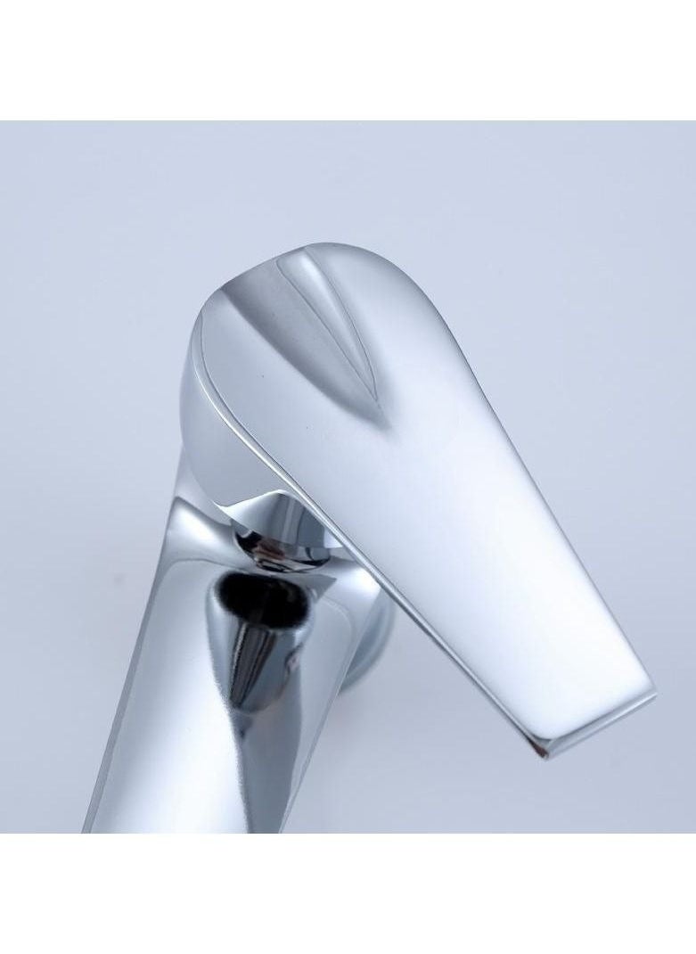 xozgdovg Puality Stainless Steel Basin Faucet With Single Handle And Single Hole Hot And Cold Control, Suitable For Bathroom Washbasin  - Image 5
