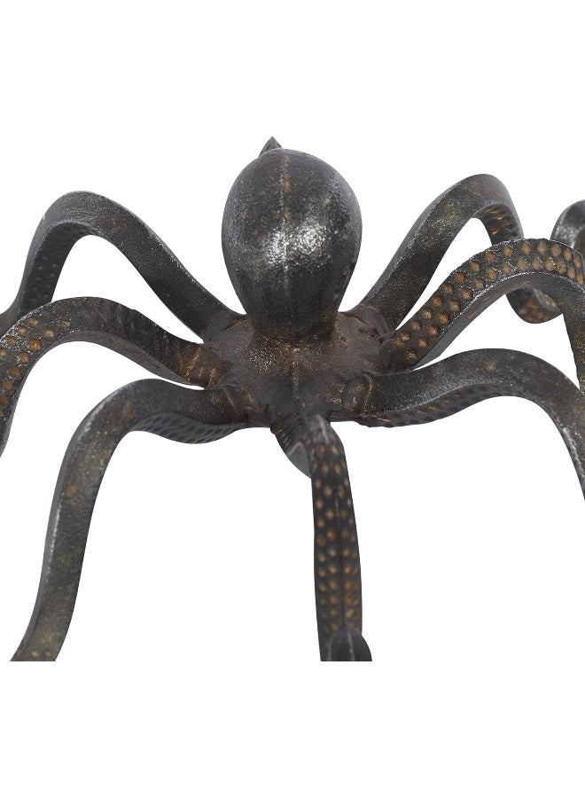 Deco 79 Metal Octopus Decorative Sculpture Home Decor Statue with Long Tentacles and Suctions Detailing Accent Figurine 12 x 9 x 4 Black - Image 3