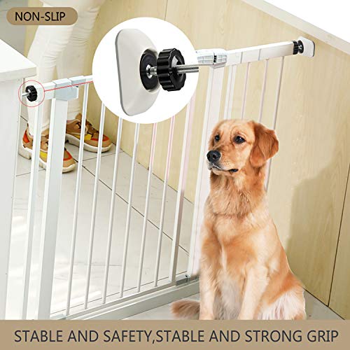 vmaisi Baby Gates Wall Pads (4 Pack) - Safety Indoor Gate Protector With Compact Wall Cups - Saves Trim & Paint - for Dog, Pet, Child, Kid - Pressure Mounted Walk Through Guard - Image 4