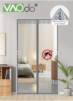 VAOdo Magnetic Screen Door Self Sealing Heavy Duty Hands Free Mesh Partition Keeps Bugs Out Pet and Kid Friendly Works with Front Doors and Sliding Doors  - Image 1