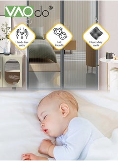VAOdo Magnetic Screen Door Self Sealing Heavy Duty Hands Free Mesh Partition Keeps Bugs Out Pet and Kid Friendly Works with Front Doors and Sliding Doors  - Image 2