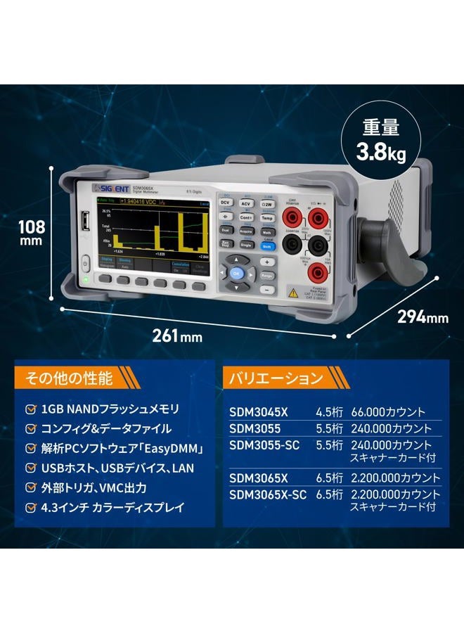 Siglent تقنيات SDM3065X مقياس رقمي 6 ½ رقم، DMM - Image 3