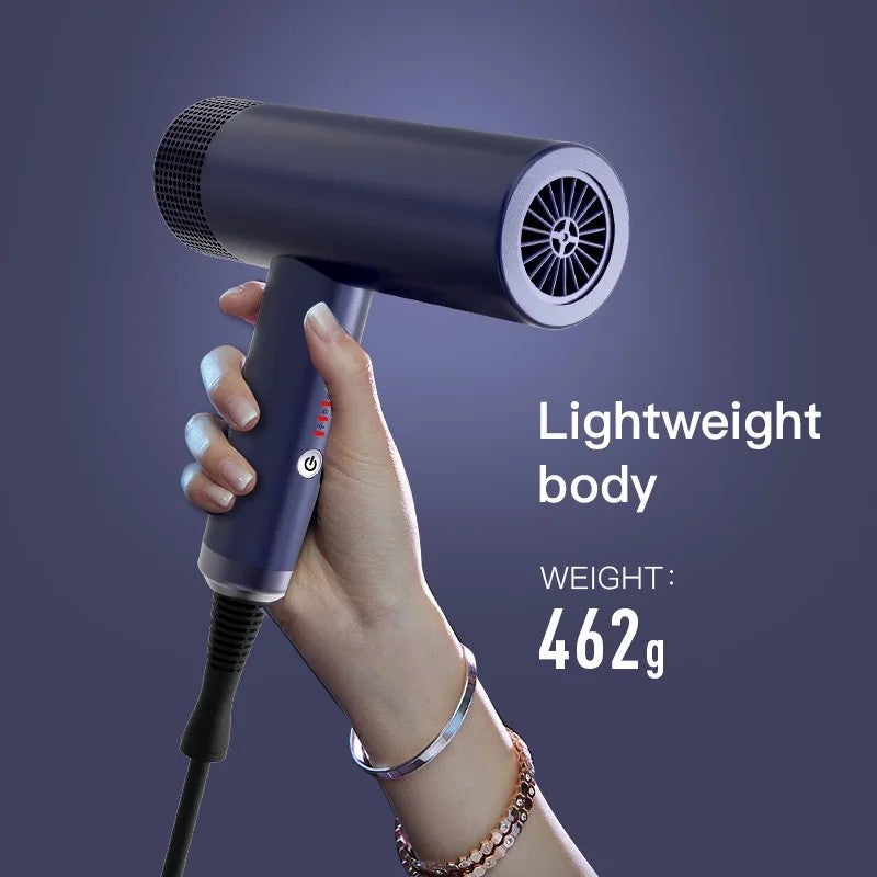 Bluejw Ionic Hair Dryer with Hot & Cool Air, Removable Nozzle & Diffuser, Low Noise Blow Dryer for Hair Care - Image 3