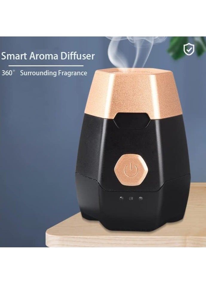 TIGER Well-Designed Aroma Diffuser – Electronic Incense Burner, Portable Smart Diffuser for Car & Home, Safe and Intimate, Rose Gold Finish, Perfect for Relaxation, Fresh Air, and Stress Relief  - Image 3