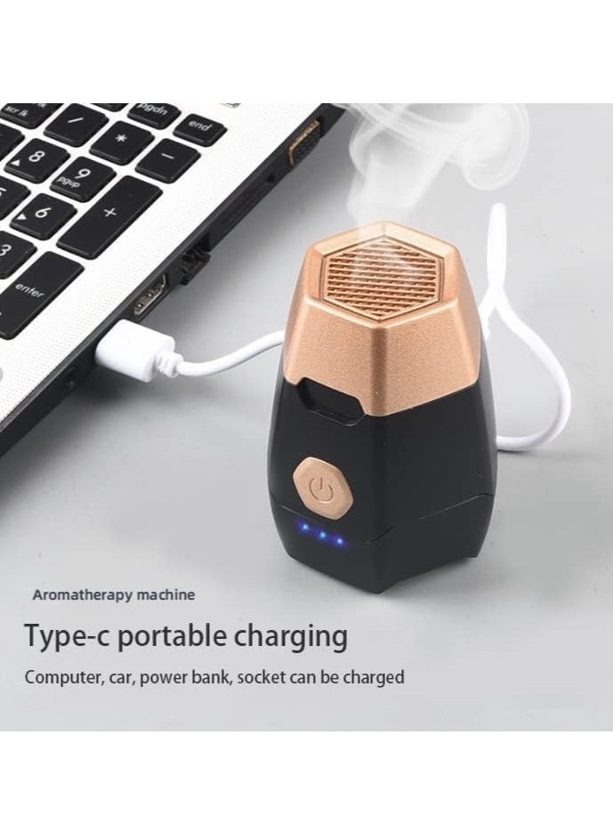 TIGER Well-Designed Aroma Diffuser – Electronic Incense Burner, Portable Smart Diffuser for Car & Home, Safe and Intimate, Rose Gold Finish, Perfect for Relaxation, Fresh Air, and Stress Relief  - Image 4