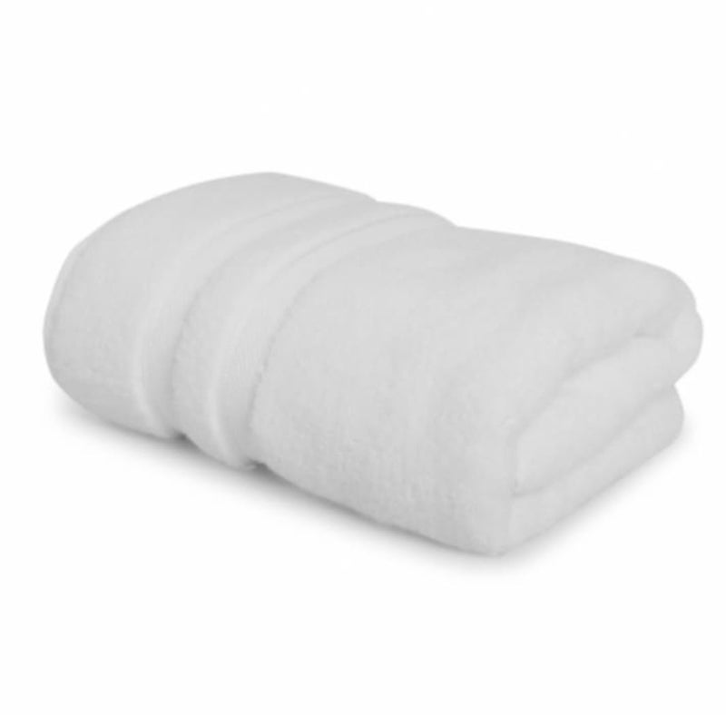 Eddika Bamboo Bath Towel Highly Absorbent Super Soft for Men & Women Large Size 575 GSM (75 X 140 cm) (White) - Image 1