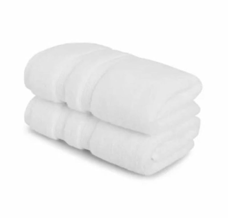 Eddika Bamboo Bath Towel Highly Absorbent Super Soft for Men & Women Large Size 575 GSM (75 X 140 cm) (White) - Image 2