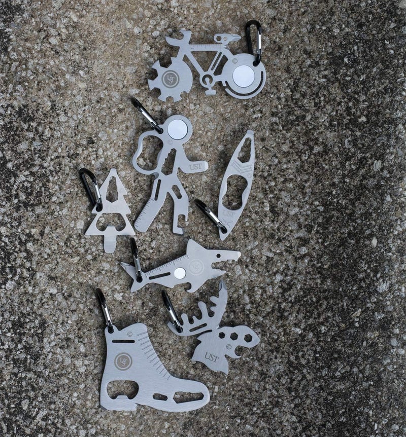 UST Tool-a-Long Multi-Tool Carabiners with Durable, Compact Stainless Steel Construction for Hiking, Kayaking, Camping, Travel and Outdoor Survival - Image 2