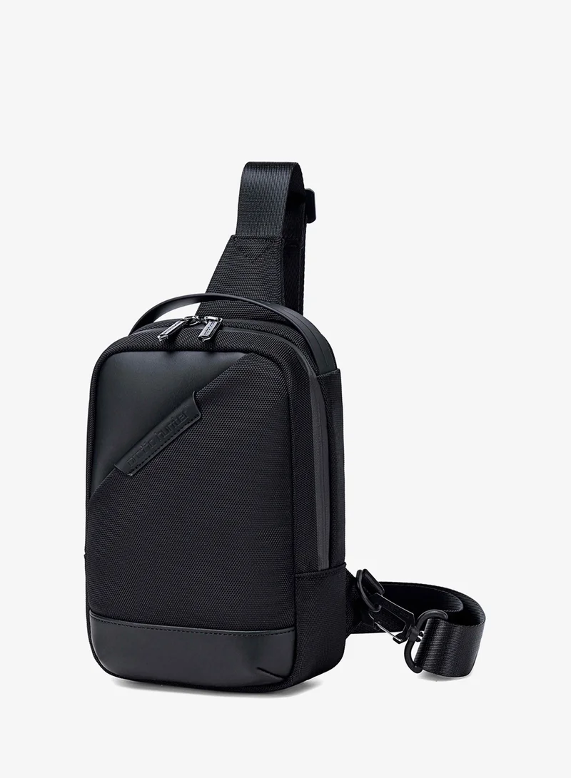 Arctic Hunter Unisex Sling Bag Water Resistant Stylish Anti-Theft Shoulder Side Bag for Men and Women with iPad Shockproof Compartment, XB00693, Black