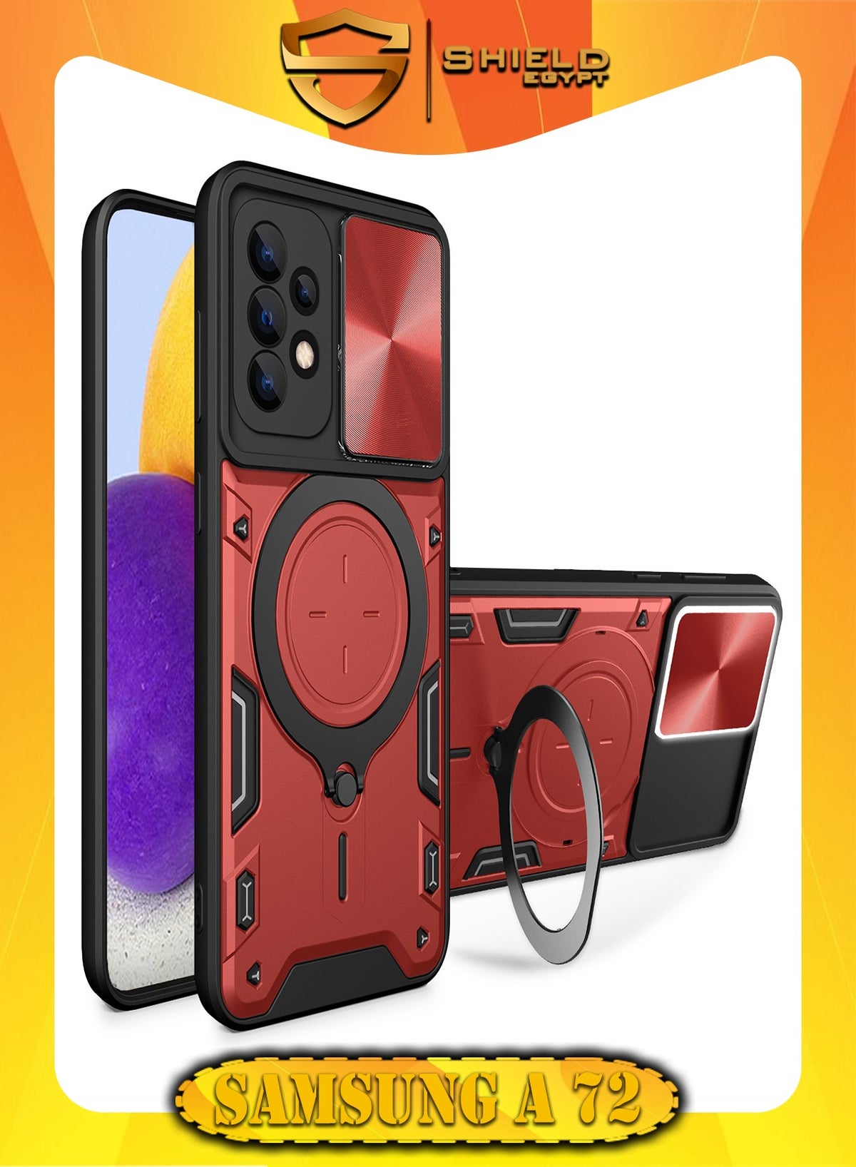شيلد إيجيبت Shieldegypt Galaxy A72 Armored Camera Shield Cover combination