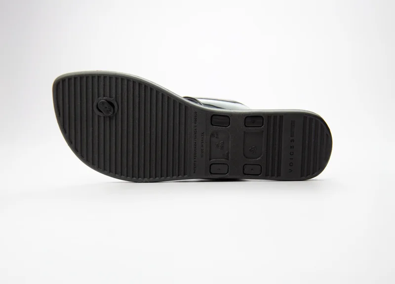 Voices Look Me Metal Women'S Single Strap Sandals - Black