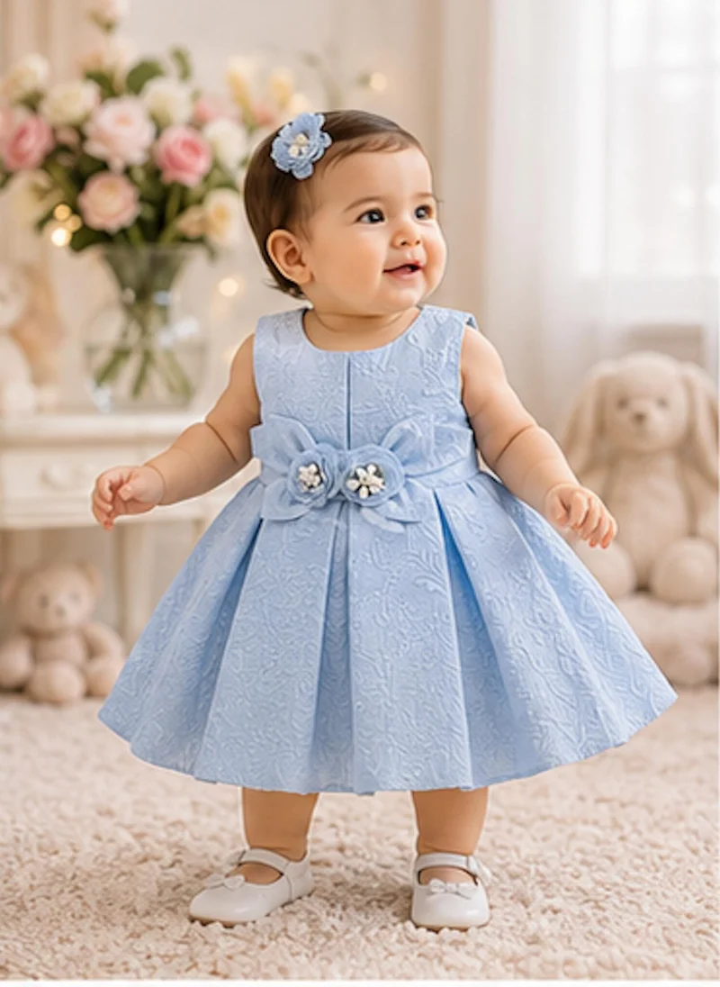 أرتيميا Artemea Baby Girls Textured Fit & Flare Party Dress - Lovender