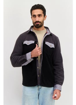 Avalanche Men Sportswear Fit Long Sleeves Outdoor Jacket Shirt, Grey  - Image 1