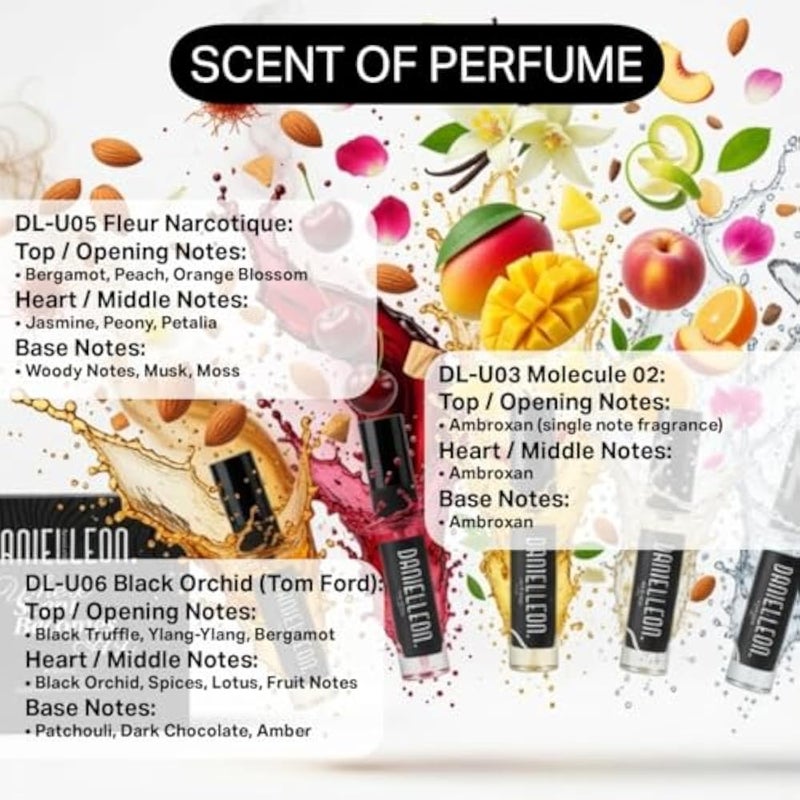 Daniel Leon DL-UP1 Unisex Perfume Pack | 6 x 5ml | Inspired Fragrances | Long-Lasting | Travel Size | Premium Collection - Image 5
