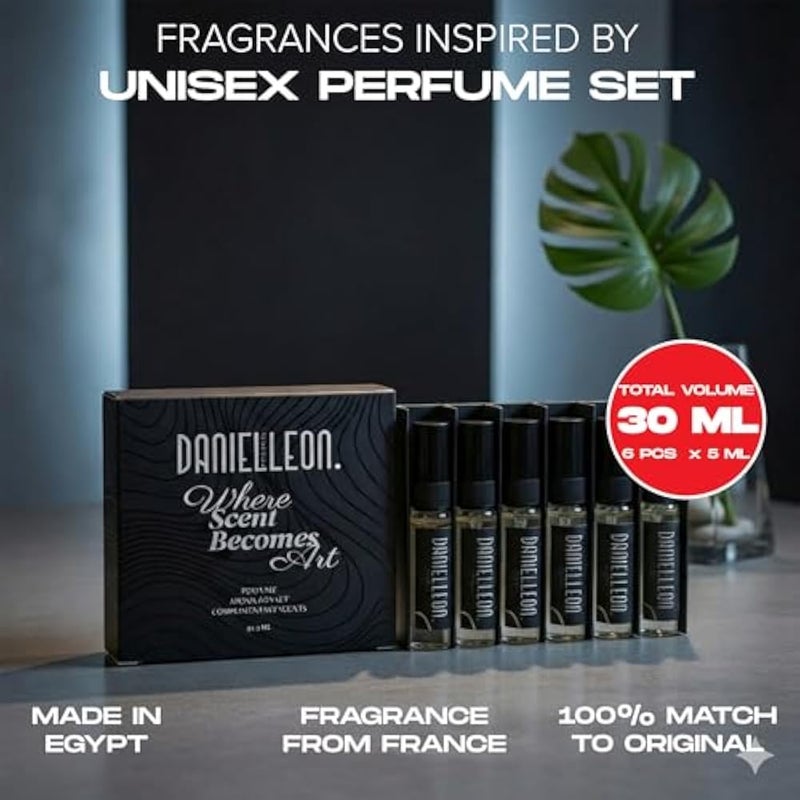 Daniel Leon DL-UP1 Unisex Perfume Pack | 6 x 5ml | Inspired Fragrances | Long-Lasting | Travel Size | Premium Collection - Image 2