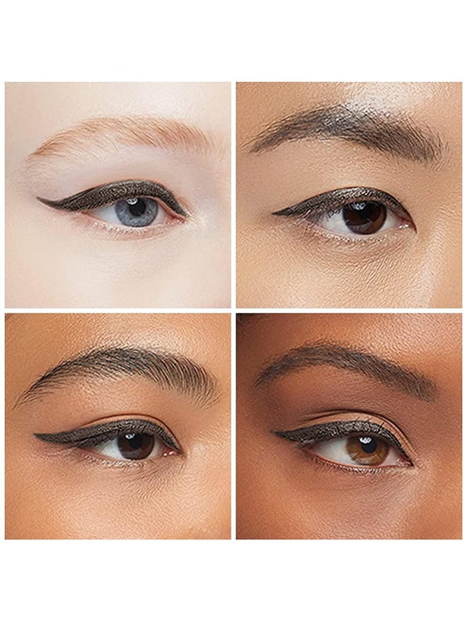 ميوزك فلاور قلم كحل للعيون بحواجب ساحرة، قلم كحل مقاوم للماء يدوم طويلاً ومقاوم للتلطخ، قلم كحل بملمس ناعم يدوم لفترة طويلة # بني - Image 5