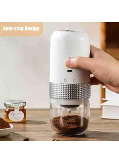 Thoraya Coffee Grinder Adjustable Grinding Auto Stop USB Rechargeable Electric Coffee Bean Grinder for Household  - Image 4