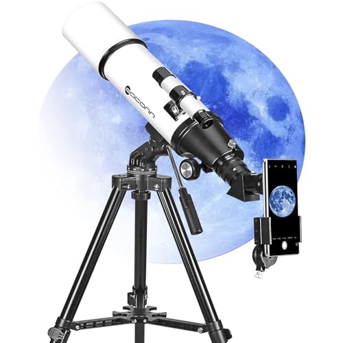 EACONN Telescopes for Adults Astronomy, 80mm Aperture 600mm Refractor Telescope for Kids & Beginners, Compact and Portable Travel Telescopio with Backpack - Image 2