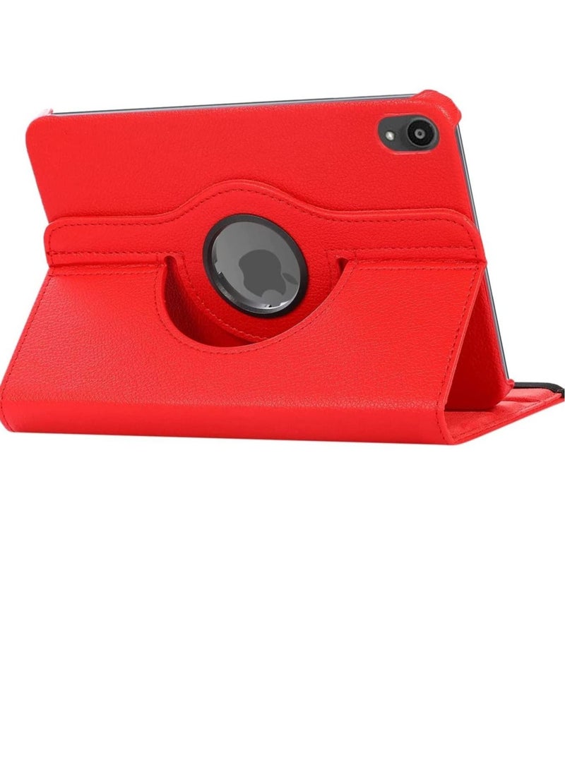 Rotating Case for iPad Mini 6 (6th Generation 8.3 Inch) - 360 Degree Swiveling Stand Protective Back Cover, Auto Wake/Sleep Feature for iPad Mini 6 2021 Model (Red) - Image 4