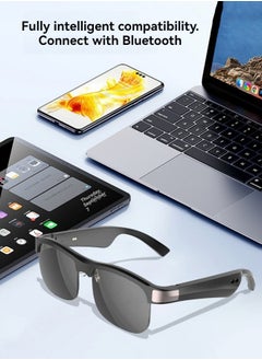 M MIAOYAN New sunglasses bluetooth smart headset glasses sun protection eye protection sunglasses bluetooth wireless headset glasses  - Image 5
