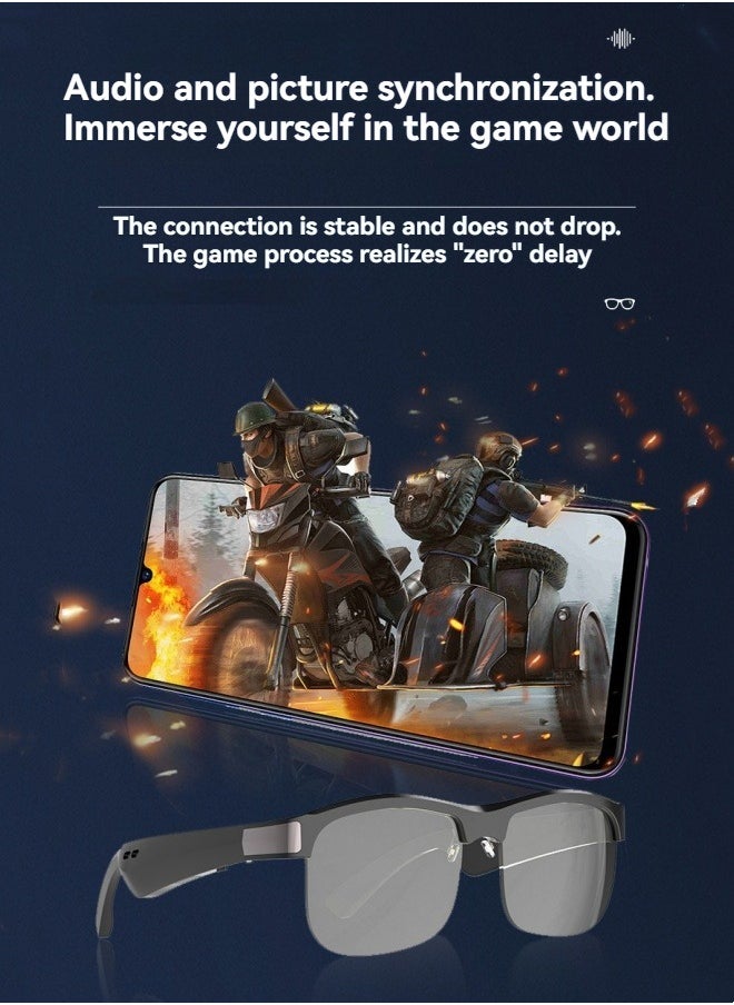 M MIAOYAN New sunglasses bluetooth smart headset glasses sun protection eye protection sunglasses bluetooth wireless headset glasses  - Image 4