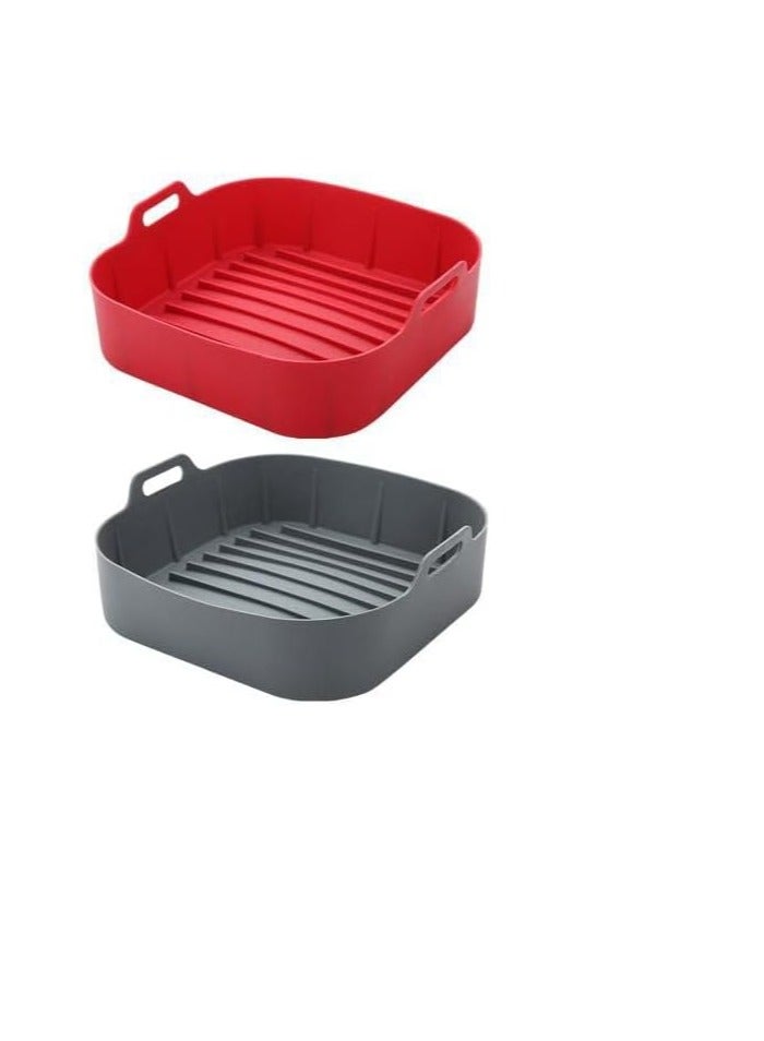 Modern 20cm Air Fryer Mold with High-Quality Material & Practical Design – Multi-Use Silicone Cooking Pot to Maintain Appliance Cleanliness L - Image 1