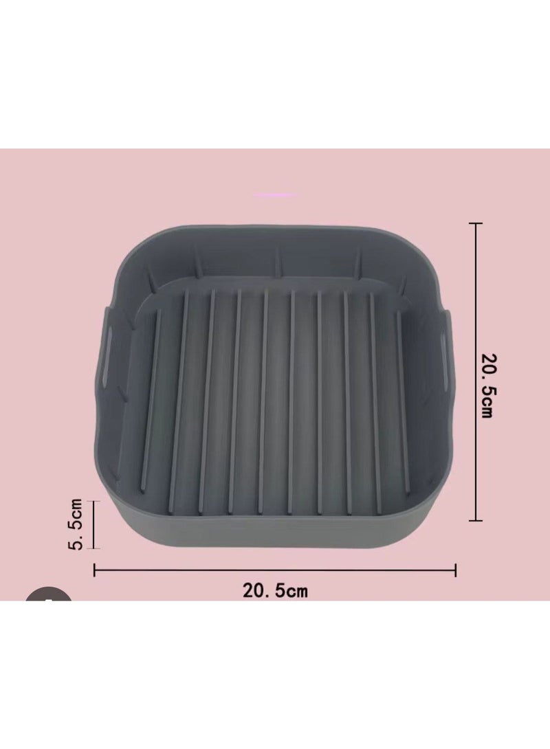 Modern 20cm Air Fryer Mold with High-Quality Material & Practical Design – Multi-Use Silicone Cooking Pot to Maintain Appliance Cleanliness L - Image 2
