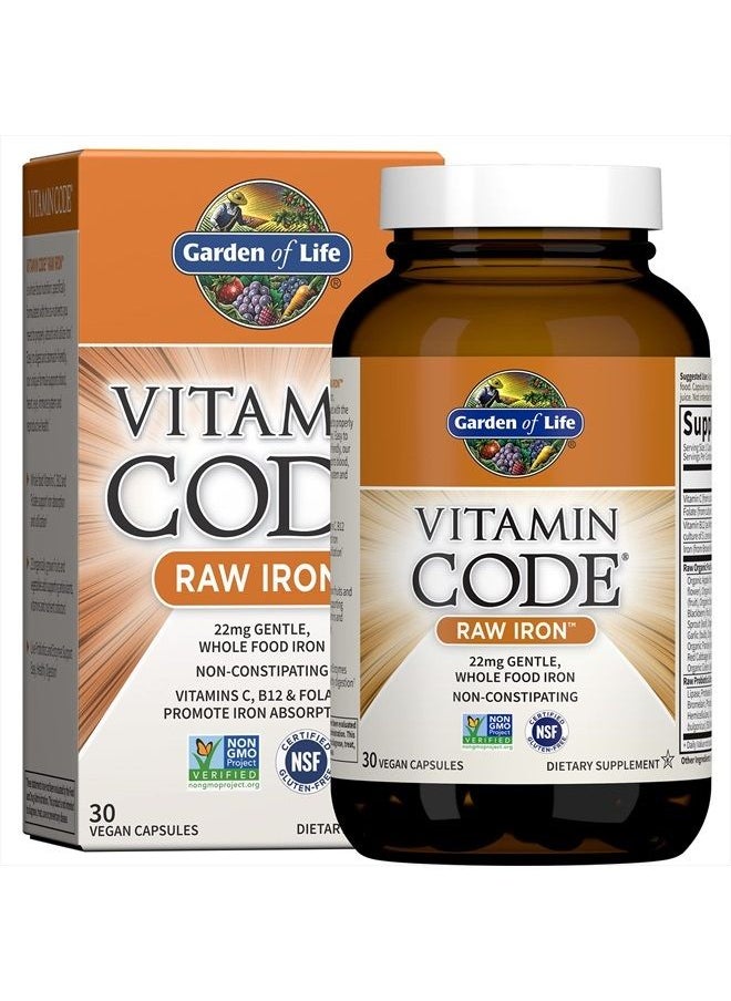 Garden of Life - Vitamin Code Raw Iron 30ct Capsules - Image 1