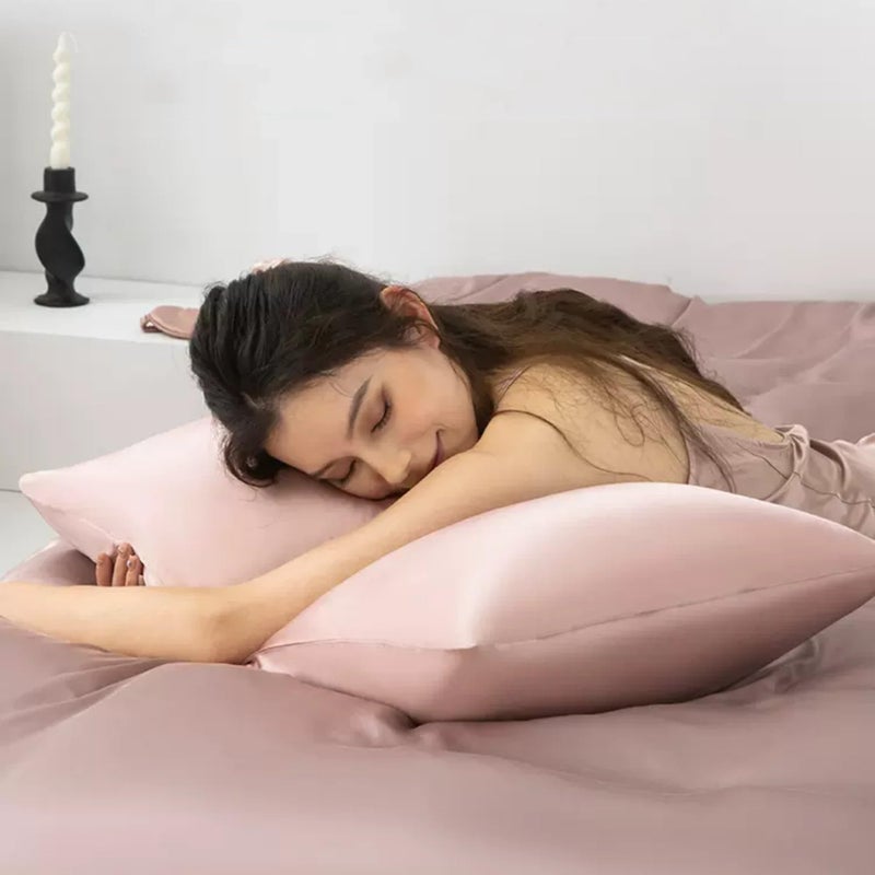 ROSEWARD 22 Momme Mulberry Silk Pillowcase for Hair and Skin Made in USA  6A Grade 100% Silk Pillow Cases with Zipper Standard Size  Organic  Washable  Wrinkle Free  1 Pc 20""x26"" (Standard  Dusty Rose) - Image 5