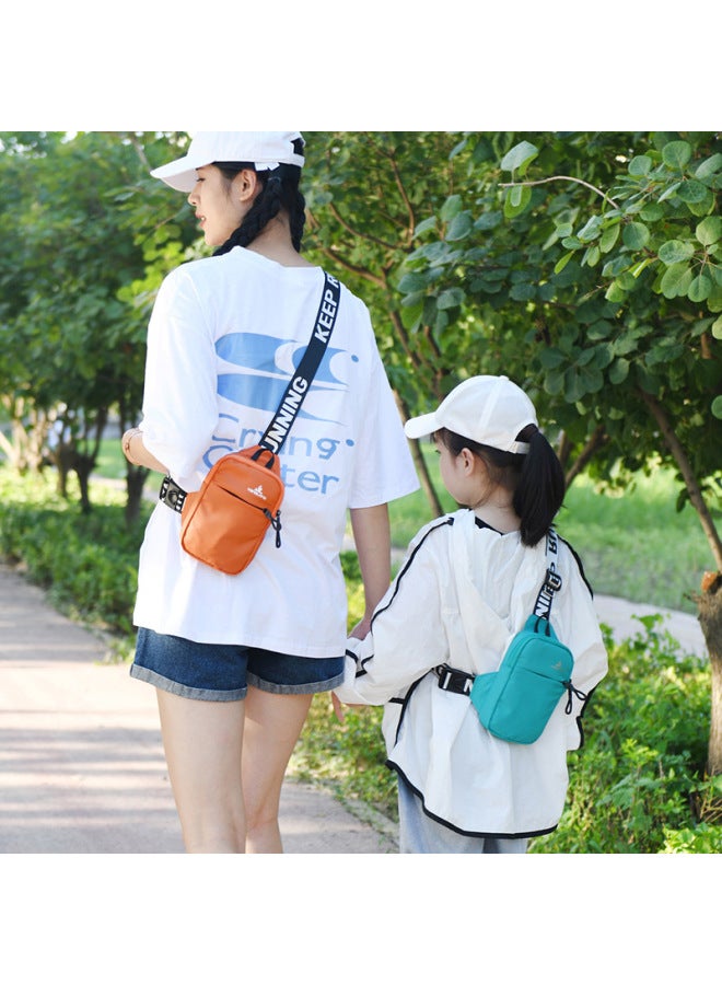 Generic Outdoor Sports Chest Bag Fashion Trendy Small Shoulder Bag Men's Crossbody Mobile Phone Waist Bag Women's Mini Backpack-Color:Army Green  - Image 4