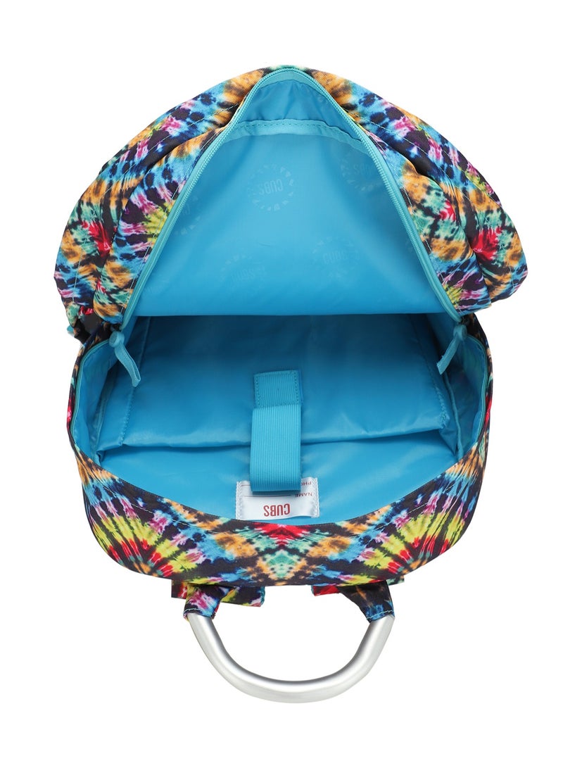 CUBS Tie Dyed Waterproof Kids 36L Backpack with zip closure Ideal for 8-15 years age group, Compatible with 15" Laptop - Image 4