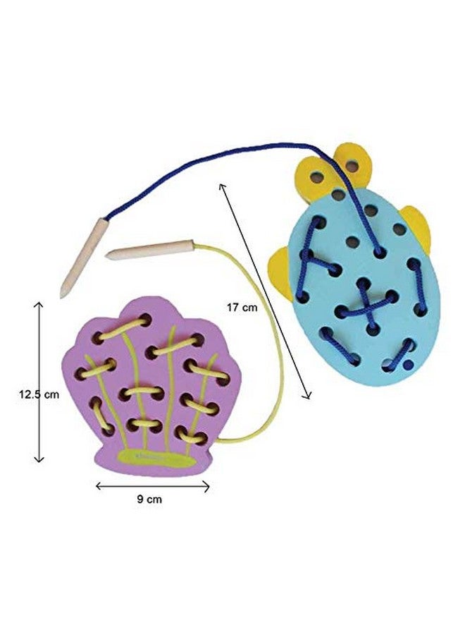 Shumee Wooden Sea Themed Lacing Toys Set (Age 2+ Years) - Set of 2 - Image 5