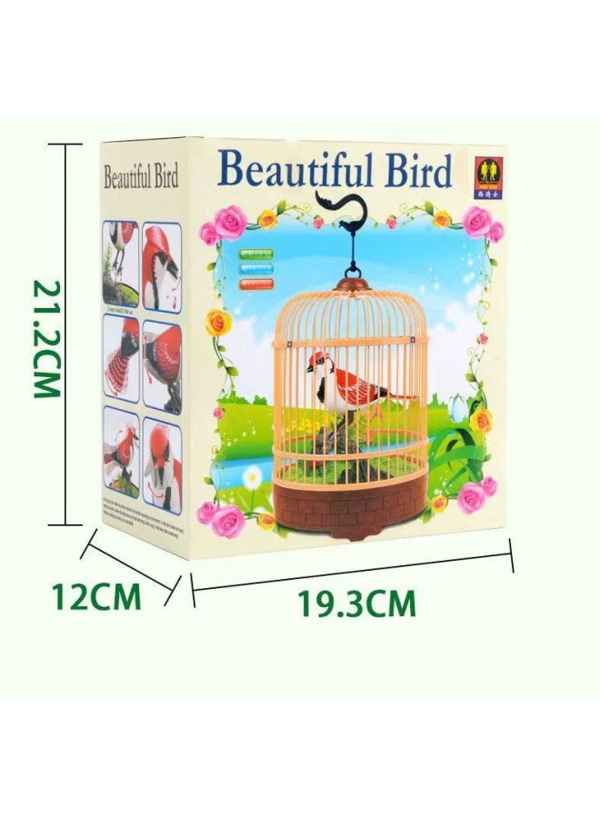 Voice-controlled Induction Bird Cage Decoration Children's Toy Simulation Bird Artifact Stall Dedicated For Cross-border-Color:Mixed Hair - Image 3