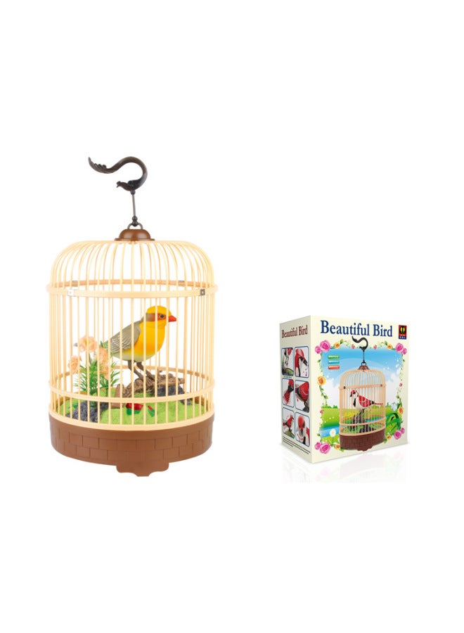Voice-controlled Induction Bird Cage Decoration Children's Toy Simulation Bird Artifact Stall Dedicated For Cross-border-Color:Mixed Hair - Image 5