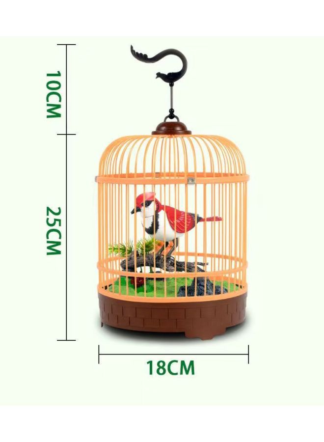 Voice-controlled Induction Bird Cage Decoration Children's Toy Simulation Bird Artifact Stall Dedicated For Cross-border-Color:Mixed Hair - Image 4
