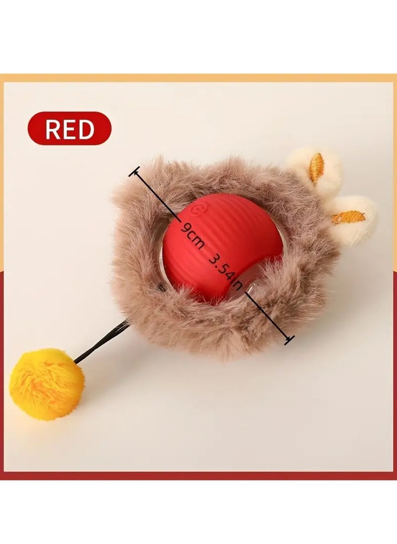 Generic - Durable Cat Toy, Automatic Interactive Bouncing Ball with String, Self-Play Fun for Cats, Pet Entertainment Toy - Image 1