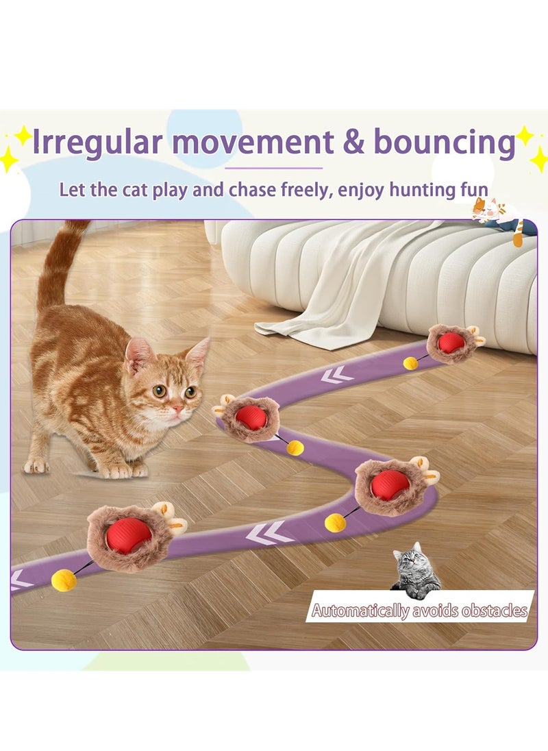 Generic - Durable Cat Toy, Automatic Interactive Bouncing Ball with String, Self-Play Fun for Cats, Pet Entertainment Toy - Image 1