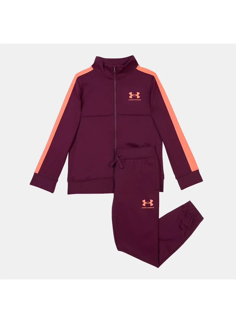 UNDER ARMOUR Kids' Knit Colourblock Tracksuit