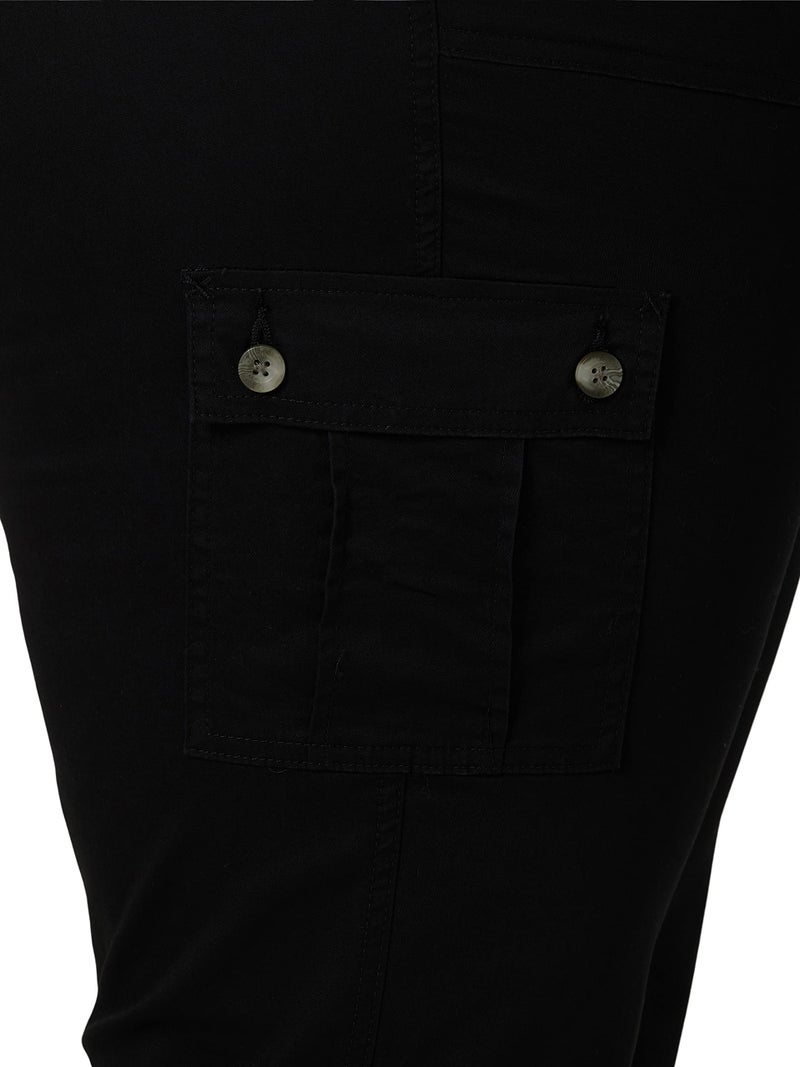 Lee Women's Plus Size Ultra Lux Comfort with Flex-To-Go Cargo Capri Pant Black 18 Plus - Image 5