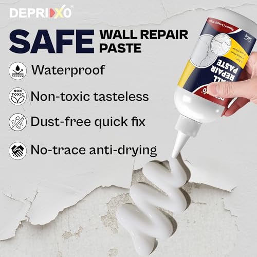 DEPRIXO Wall Repair Paste - Paint Wall Putty Crack Repair for Walls and Joint, Mending Agent Damage Wall Crack Filler, Waterproof Wall Hole Filler by UNIDSC (Wall Repair Paste, 280 ml) - Image 3
