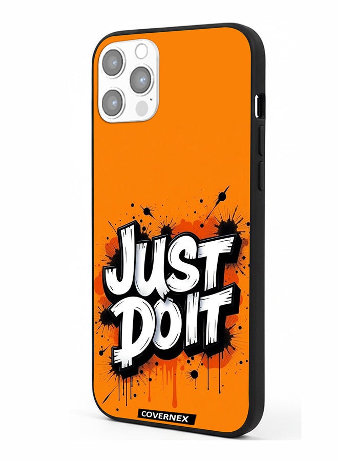 Covernex Apple iPhone 12 Pro Protective Case Cover Printed Featuring Just Do It Street Art - Image 1