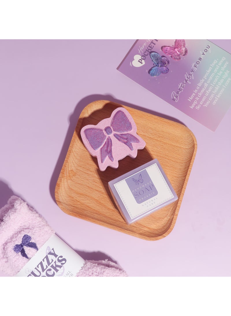 MissTiara Birthday Gifts for Women - Relaxing Spa Gift Set - Self Care Get Well Soon Gift Basket - Happy Birthday Gift Set with Premium Dry Hair Towel and 40 Ounces Glass for Mom,Wife, Her Best Friend,Sister,Girlfriend - Image 5