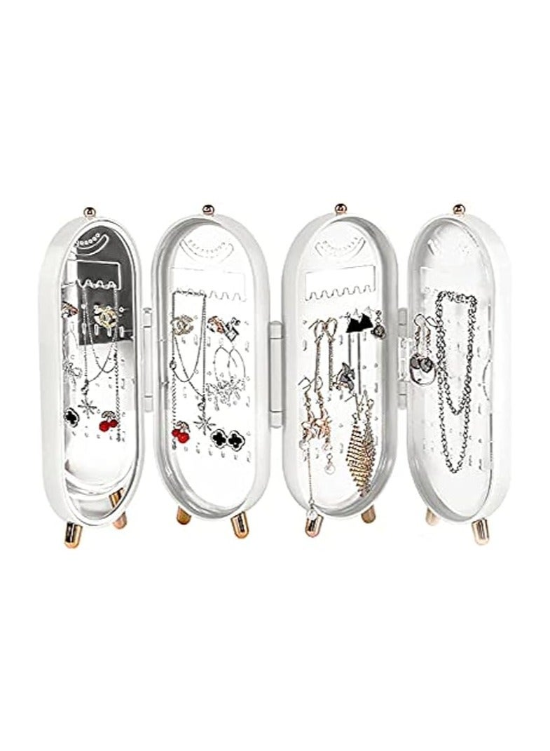 jewelry display stand earring pendant necklace holder with mirror - Image 1