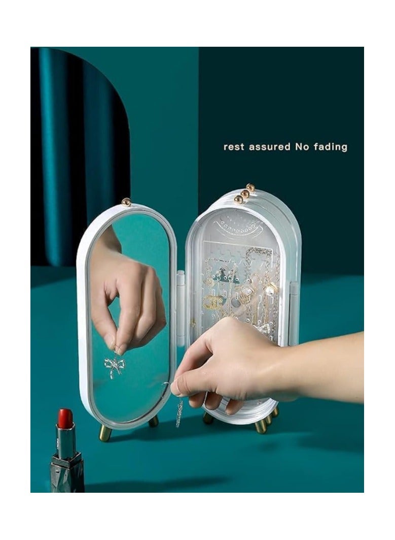 jewelry display stand earring pendant necklace holder with mirror - Image 4