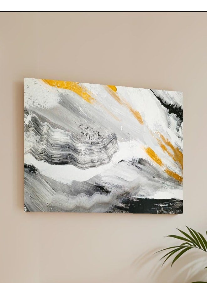 Droplyte Multicolor Abstract Painting Decorative Wall Art Canvas with Wooden Frame Home Decor for Living Room, Drawing Room, Office Room and Bedroom 60CM x 40CM - Image 1